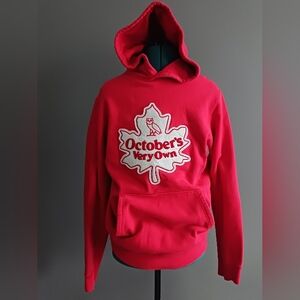 OVO Octobers Very Own All Country Canada Keaf Red Hoodie Size M